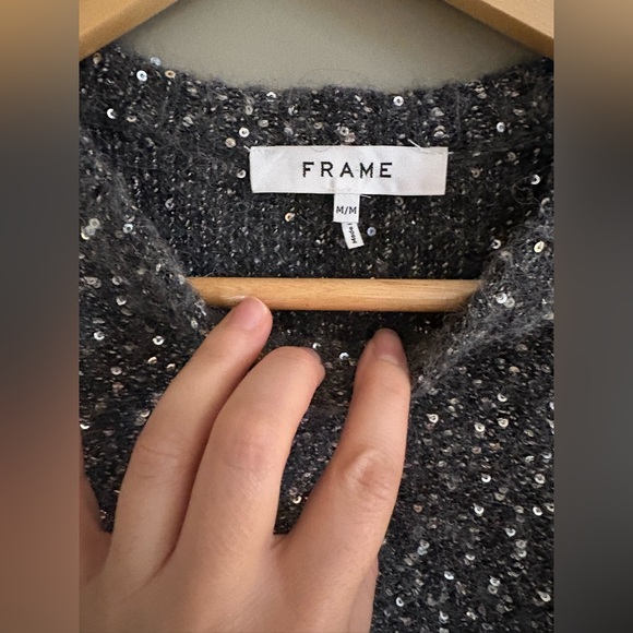 Frame Sequins Puff Sleeve Sweater - Picture 5 of 6